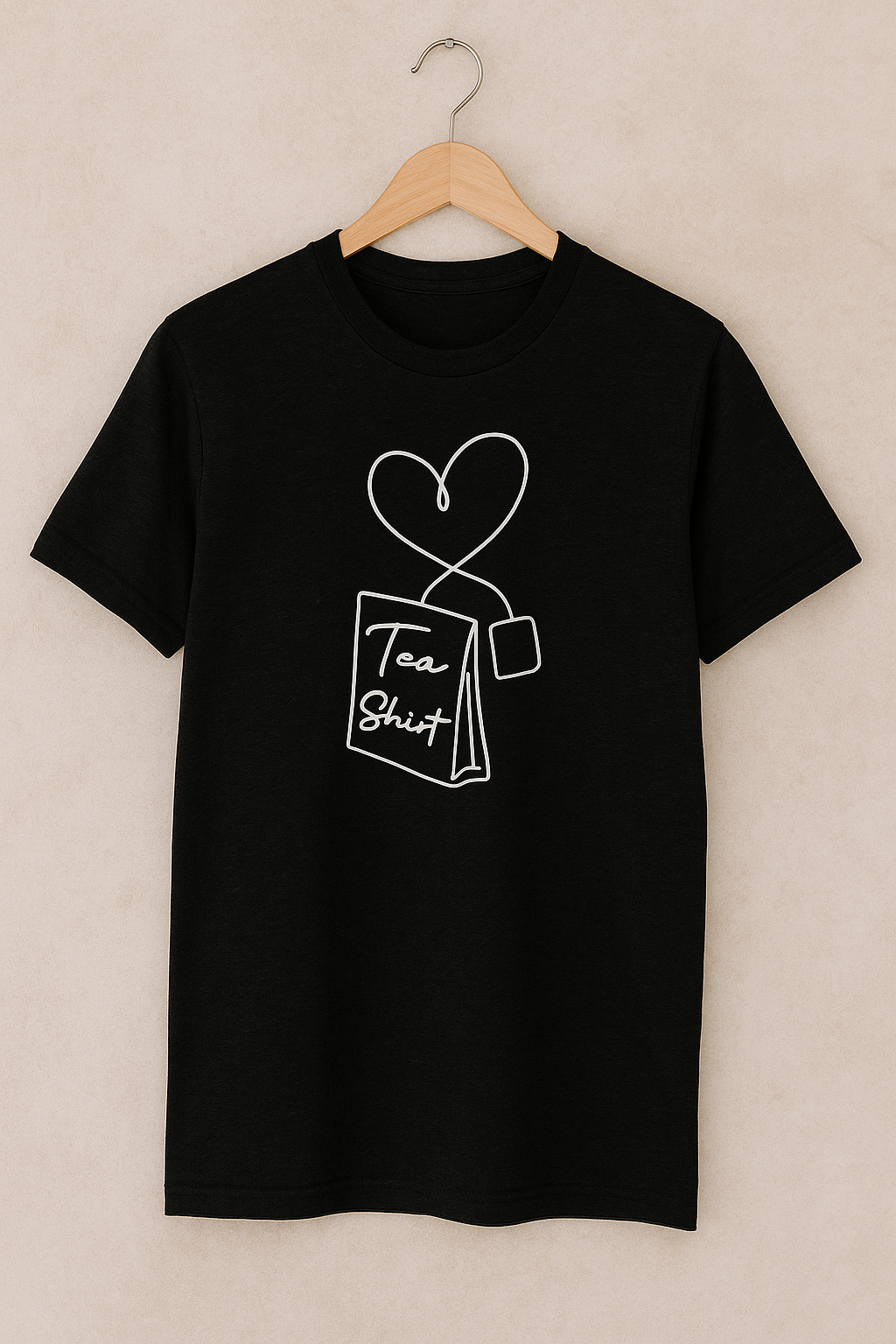 "Tea Shirt Love" – Minimalist Graphic Tee